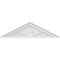 Ekena Millwork Peaked Cap 4 Spoke Architectural Grade PVC Pediment, 34"W x 9-1/2"H x 2"P (Pitch 6/12) PEDPS034X095PKC04 - alternate 2